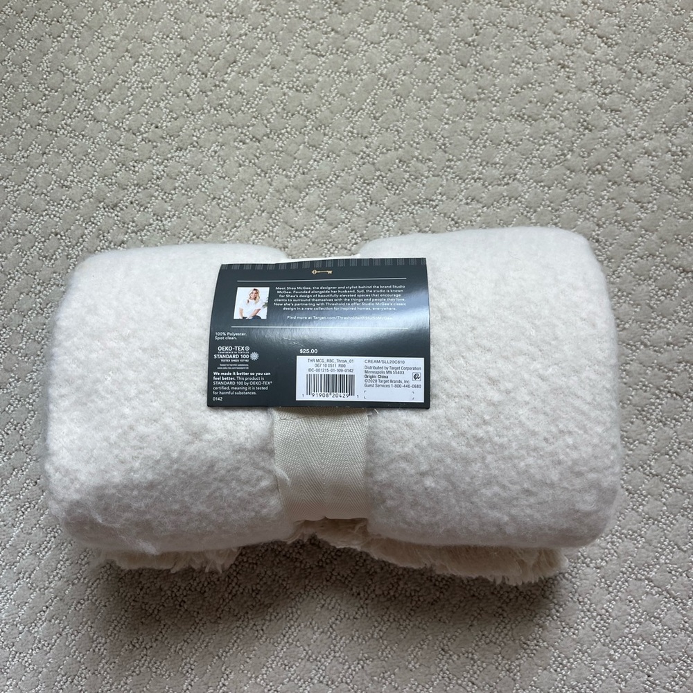 Studio McGee Cream Throw Blanket - Picture 2 of 3